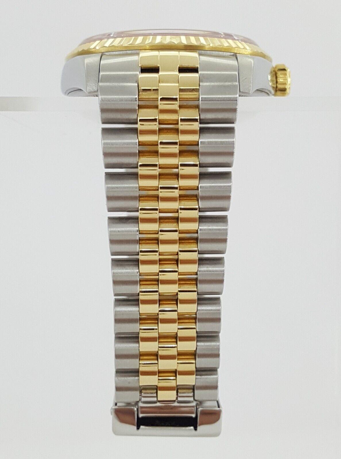 Rolex DateJust 16233 36 mm SS & 18K Jubilee Factory Diamond Dial Mfr 2001