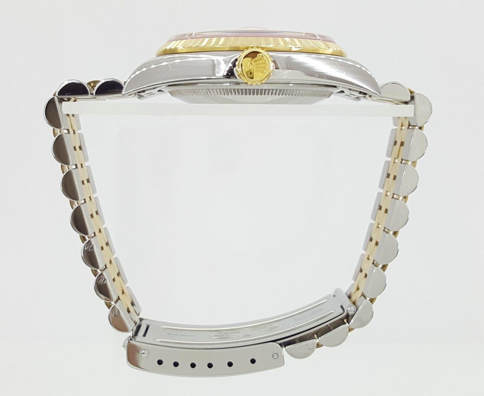 Rolex DateJust 16233 36 mm SS & 18K Jubilee Factory Diamond Dial Mfr 2001