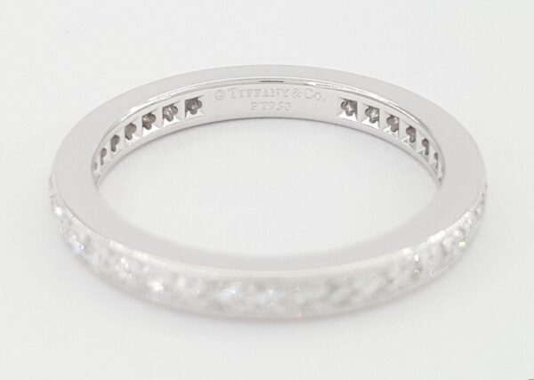 Tiffany & Co Legacy Full Circle Diamond Wedding Band Platinum 2.2mm ~0.4 ct
