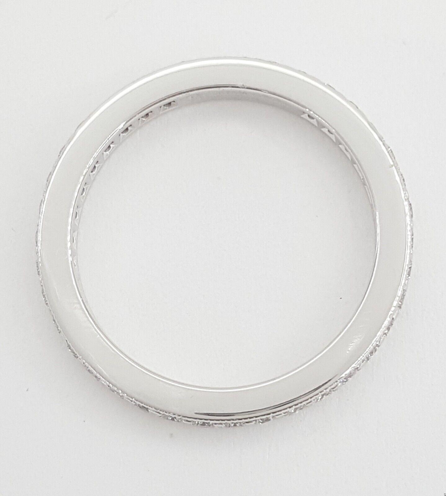 Tiffany & Co Legacy Full Circle Diamond Wedding Band Platinum 2.2mm ~0.4 ct