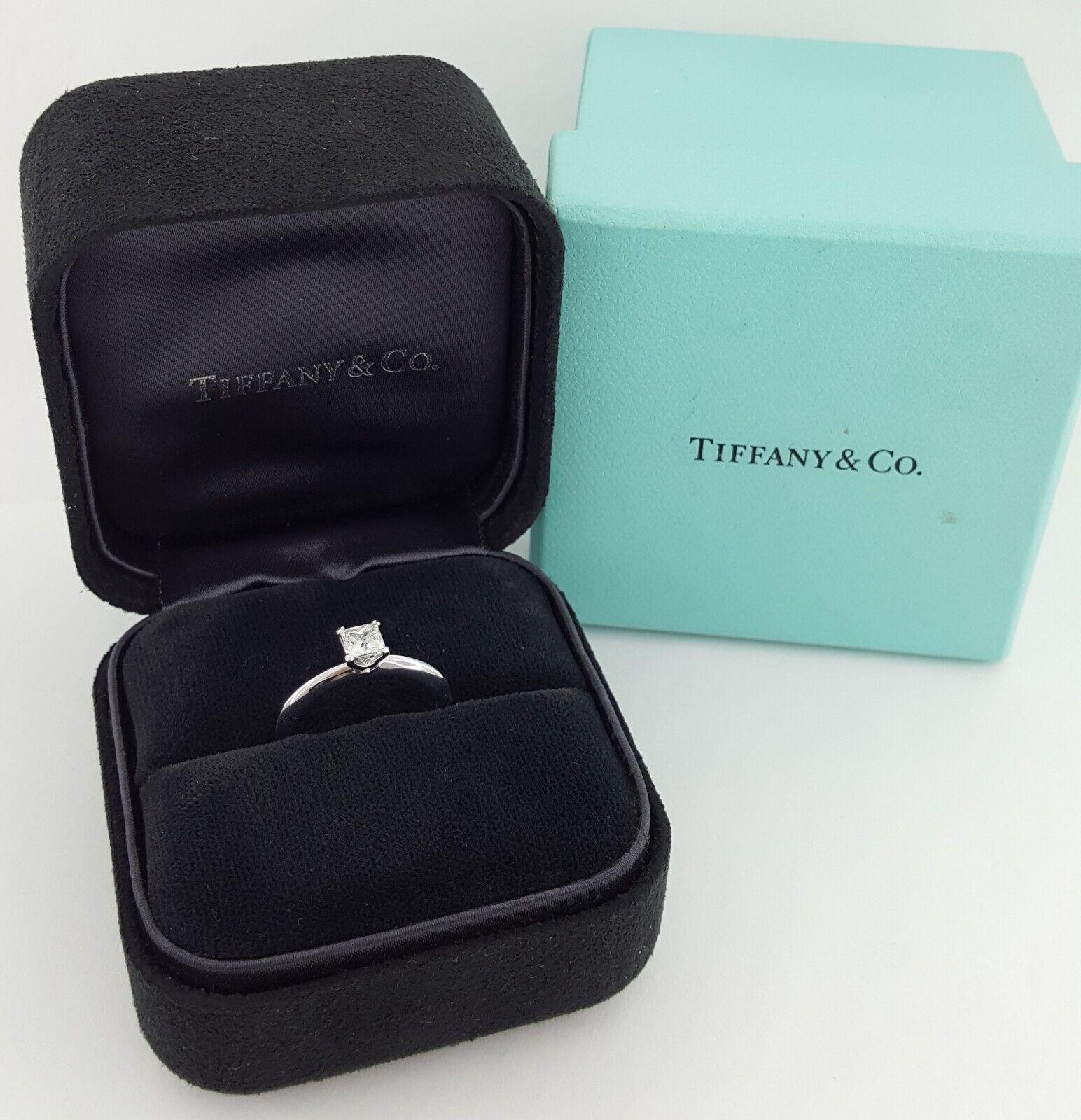 【激安アウトレット!】 Tiffany & Co Princess Cut Diamond Solitaire Engagement Ring ネックレス