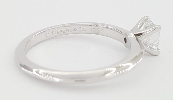 Tiffany & Co Princess Cut Diamond Solitaire Engagement Ring 0.44 ct Retail 4.1K