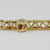 Vintage Round Ruby Reversible Cross Pendant 18k Yellow Gold ~1.7 ct 1.25"