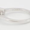 Round Cut Diamond ByPass Solitaire Engagement Ring 0.52 ct 14k White Gold