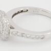 Natural Round Diamond Halo Engagement Ring 1.22 ct 14k White Gold Retail 5K