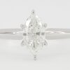 Marquise Brilliant Cut Diamond Engagement Ring 0.53 ct 14k White Gold GIA