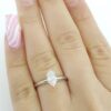 Marquise Brilliant Cut Diamond Engagement Ring 0.53 ct 14k White Gold GIA