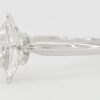 Marquise Brilliant Cut Diamond Engagement Ring 0.53 ct 14k White Gold GIA