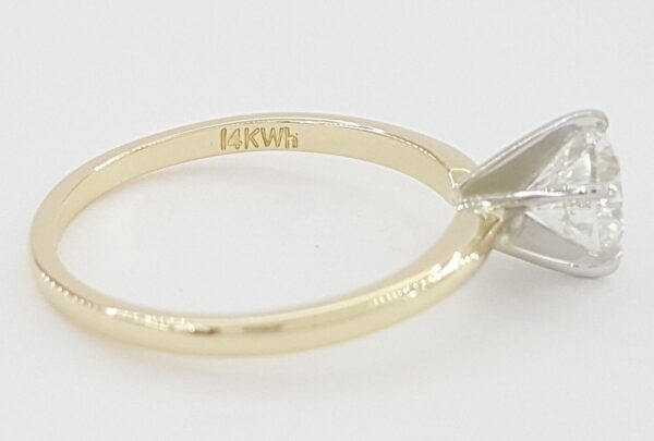 Round Brilliant Diamond Solitaire Engagement Ring 14k Yellow Gold 1 ct GIA