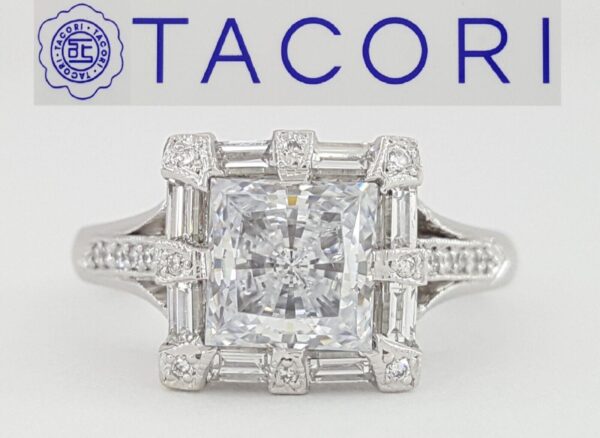 TACORI Platinum Simply Tacori 0.68 ct Diamond Semi-Mount Engagement Ring 8,490