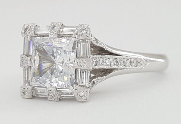 TACORI Platinum Simply Tacori 0.68 ct Diamond Semi-Mount Engagement Ring 8,490