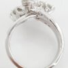 Vintage Marquise & Round Diamond Cocktail Statement Ring 1.8 ct 14k White Gold