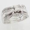 Princess Cut Diamond Engagement Ring 2 Wedding Band Set 0.92 ct 14K White Gold