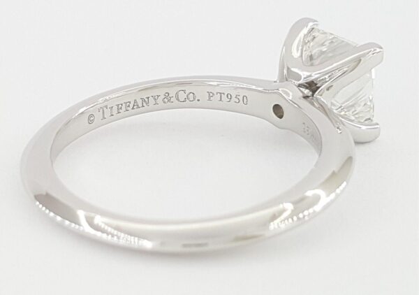 Tiffany & Co Princess Diamond Solitaire Engagement Ring 1.08 ct Plat Rtl 15.8K