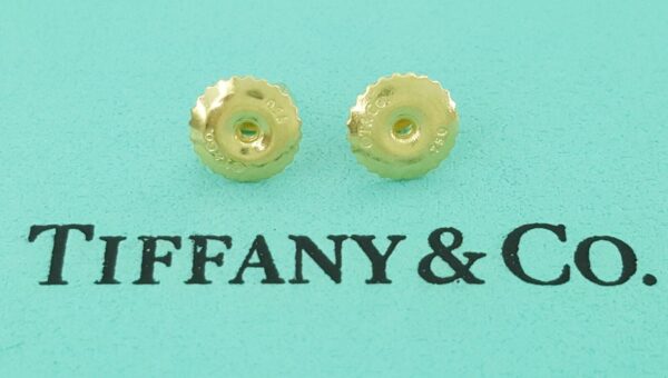 Tiffany & Co 18k Yellow Gold Replacement Earring Screw Backs Earnuts 1 Pair