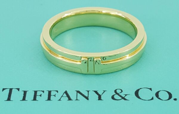 Tiffany & Co. T Narrow Ring 18K Yellow Gold 4.5 mm