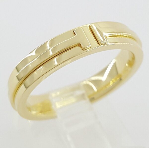 Tiffany & Co. T Narrow Ring 18K Yellow Gold 4.5 mm