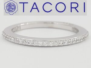 Tacori Simply 2630BSM12 18k Gold 0.17 ct Diamond Wedding Band Ring Rtl 2990