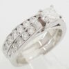 Shane Co. 2.08 ct Radiant Diamond 14K Gold Engagement Ring Wedding Set Rtl 9k