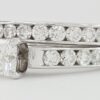 Shane Co. 2.08 ct Radiant Diamond 14K Gold Engagement Ring Wedding Set Rtl 9k