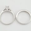 Shane Co. 2.08 ct Radiant Diamond 14K Gold Engagement Ring Wedding Set Rtl 9k