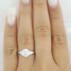 Tacori 3-Stone Round Pear Semi-Mount Platinum Engagement Ring0.35 ct Rtl 4,840