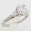 Tacori 3-Stone Round Pear Semi-Mount Platinum Engagement Ring0.35 ct Rtl 4,840