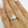 Tacori 3-Stone Round Pear Semi-Mount Platinum Engagement Ring0.35 ct Rtl 4,840