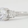 Tacori 3-Stone Round Pear Semi-Mount Platinum Engagement Ring0.35 ct Rtl 4,840