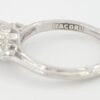 Tacori 3-Stone Round Pear Semi-Mount Platinum Engagement Ring0.35 ct Rtl 4,840