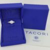 Tacori 3-Stone Round Pear Semi-Mount Platinum Engagement Ring0.35 ct Rtl 4,840