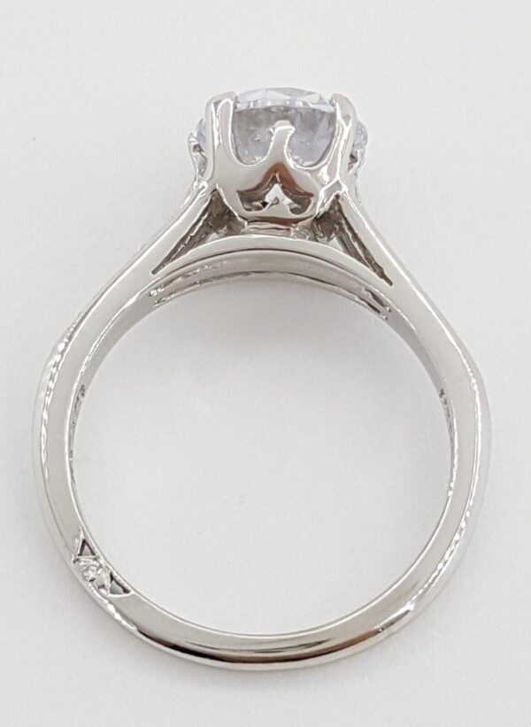 Simply Tacori Semi-Mount Diamond 0.06 ct Platinum Engagement Ring Rtl 3,390