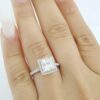 Princess Cut Diamond Halo Engagement Ring 2.05 ct 14k White Gold GIA Rtl 20k