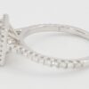 Princess Cut Diamond Halo Engagement Ring 2.05 ct 14k White Gold GIA Rtl 20k