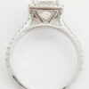 Princess Cut Diamond Halo Engagement Ring 2.05 ct 14k White Gold GIA Rtl 20k