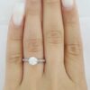 Simply TACORI Round Diamond Engagement Ring 0.73 ct 18k White Gold GIA Rtl 5K