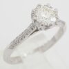 Simply TACORI Round Diamond Engagement Ring 0.73 ct 18k White Gold GIA Rtl 5K