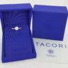 Simply TACORI Round Diamond Engagement Ring 0.73 ct 18k White Gold GIA Rtl 5K