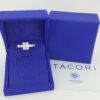 TACORI Emerald Radiant Cut Platinum Semi-Mount Diamond Engagement Ring 1.65 ct