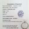 Round Brilliant Cut Diamond Platinum Pave Engagement Ring 2.1 ct