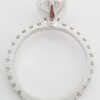 Round Brilliant Cut Diamond Platinum Pave Engagement Ring 2.1 ct