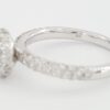 Round Brilliant Diamond 1.16 ct Halo Engagement Ring 14k White Gold Rtl 4995