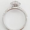 Round Brilliant Diamond 1.16 ct Halo Engagement Ring 14k White Gold Rtl 4995