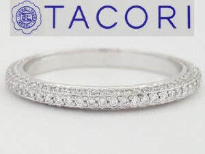 Tacori Platinum Simply Tacori 0.48 ct Diamond Eternity Wedding Band Rtl 6,290