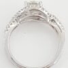 Round Diamond Crossover Engagement Ring 1.3 ct 14K White Gold Rtl 8,500