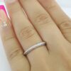 Tacori Classic Eternity Crescent Platinum 0.17 ct Diamond Wedding Band Rt 4,650