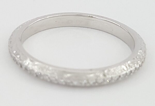 Tacori Classic Eternity Crescent Platinum 0.17 ct Diamond Wedding Band Rt 4,650