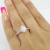 Pear Brilliant Cut Diamond 0.85 ct Halo 14K Gold Engagement Ring Rtl 3,000