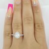 Pear Brilliant Cut Diamond 0.85 ct Halo 14K Gold Engagement Ring Rtl 3,000