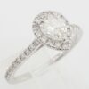Pear Brilliant Cut Diamond 0.85 ct Halo 14K Gold Engagement Ring Rtl 3,000